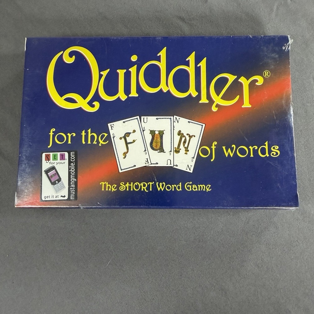 Quiddler Word Game 1998 Set‎ Enterprises New Sealed